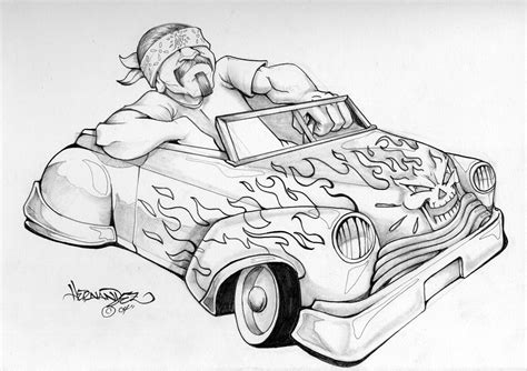 lowrider drawings easy|lowrider drawings printable.